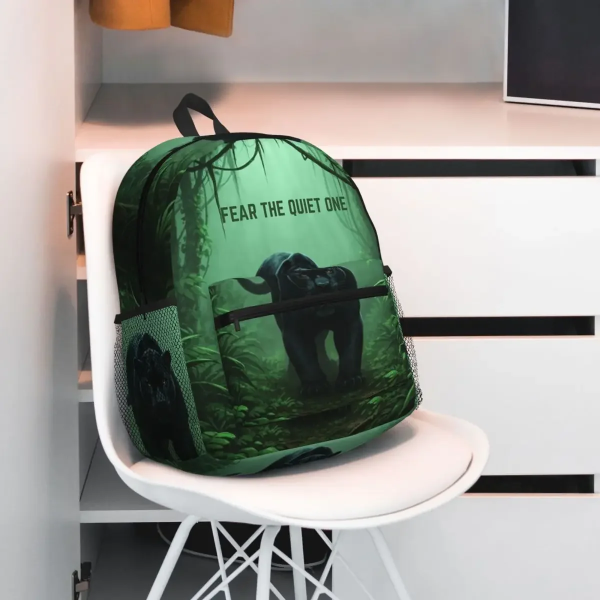 

Рюкзак Fear The Quiet One, рюкзак большой емкости для детей, школьная сумка, сумки на плечо для мужчин и женщин