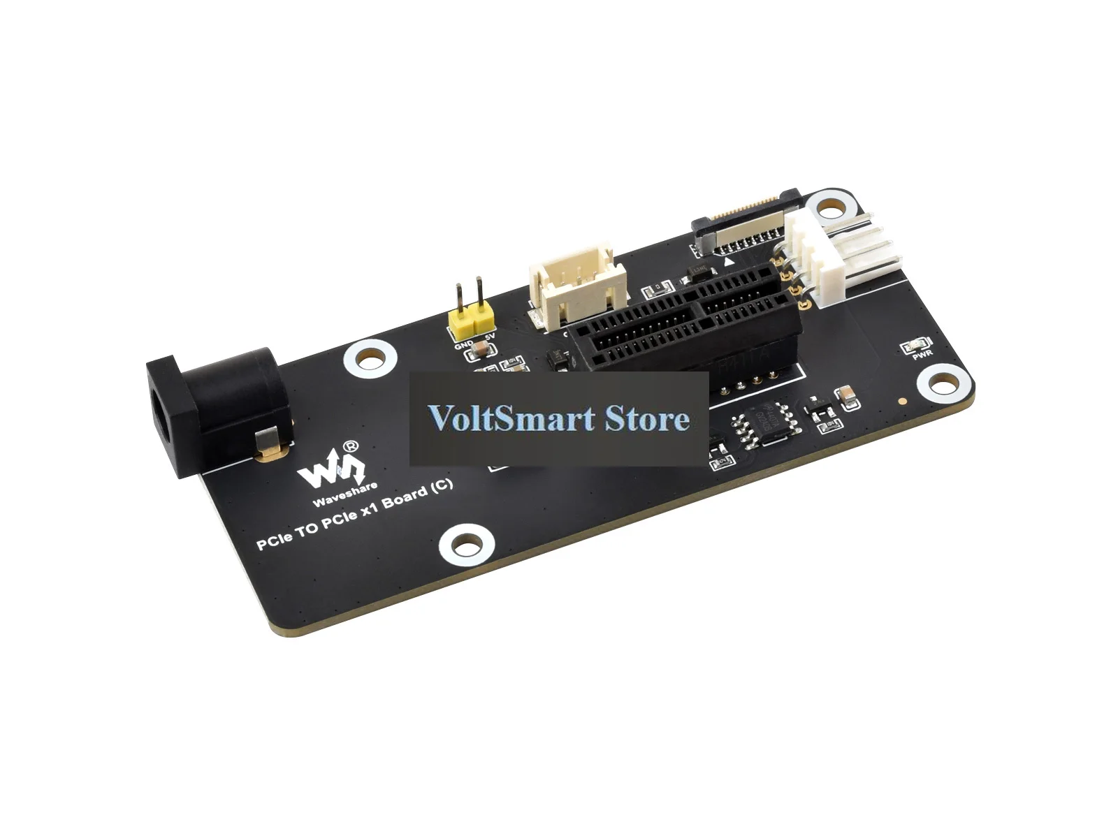 VoltSFFC To Standard PCIe X1 Slot Adapter Board For Raspberry Pi 5, Compatible With X4/x8/x16 Cards
