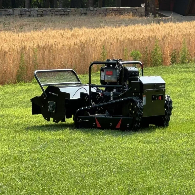 كفاءة عمل عالية نوعية جيدة جزازة العشب روبوتية صغيرة عن بعد #3