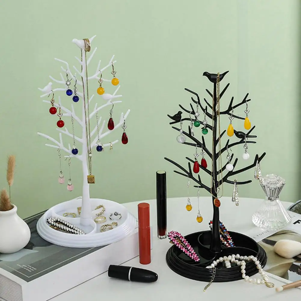 Jewelry Stand Organizer Tree Shape Design Tangle-Free Detachable Earring Hanger Necklace Holder Jewelry Display Stand