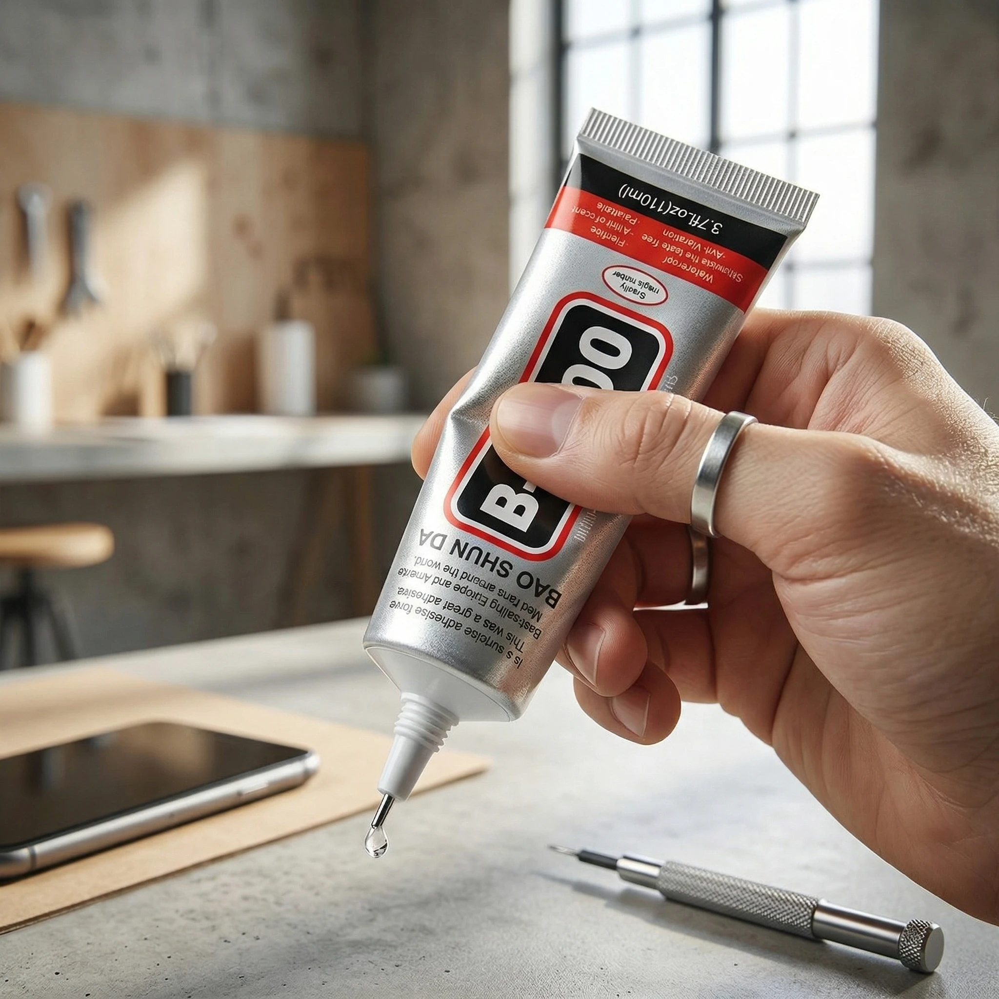 Epoxy Resin Glue B7000/T7000 (1-8Pcs) Universal Glue for Mobile Phones and Jewelry (Suitable for Metal, Plastic, Glass Screen Repair and Splicing) Waterproof and Transparent