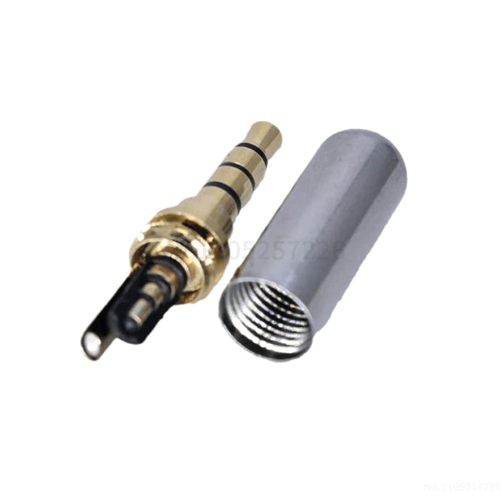 3.5mm stereo solder-type dual-channel headphone connector audio connector three rings and four sections (1 pcs)