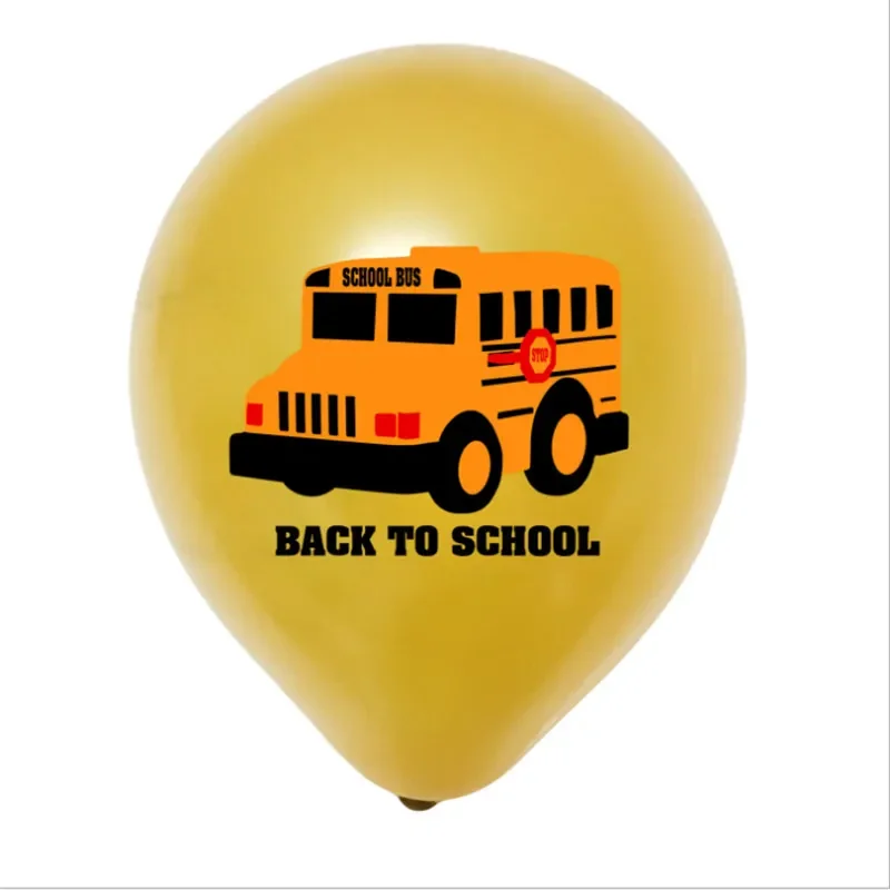 20PCS New Latex Balloon 12inch Police Car Ambulance School Bus Shuttle Children's Birthday Party Decoration Baby Shower New Year