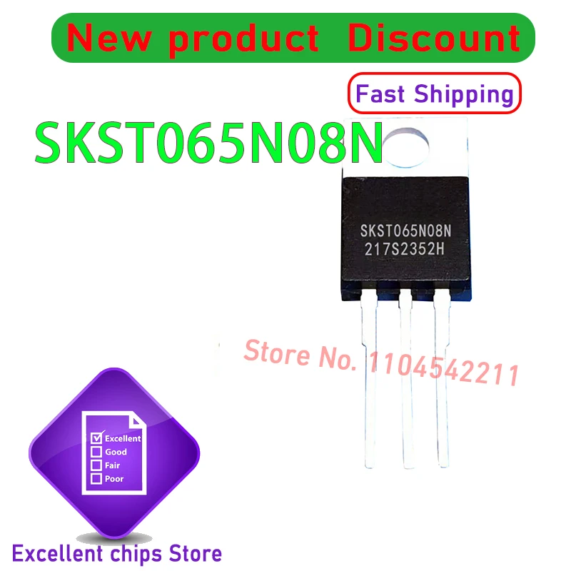

10 шт./лот, оригинальный SKD502T CRST055N08N SKST065N08N TO220 MOSFET, 100% новый и подлинный