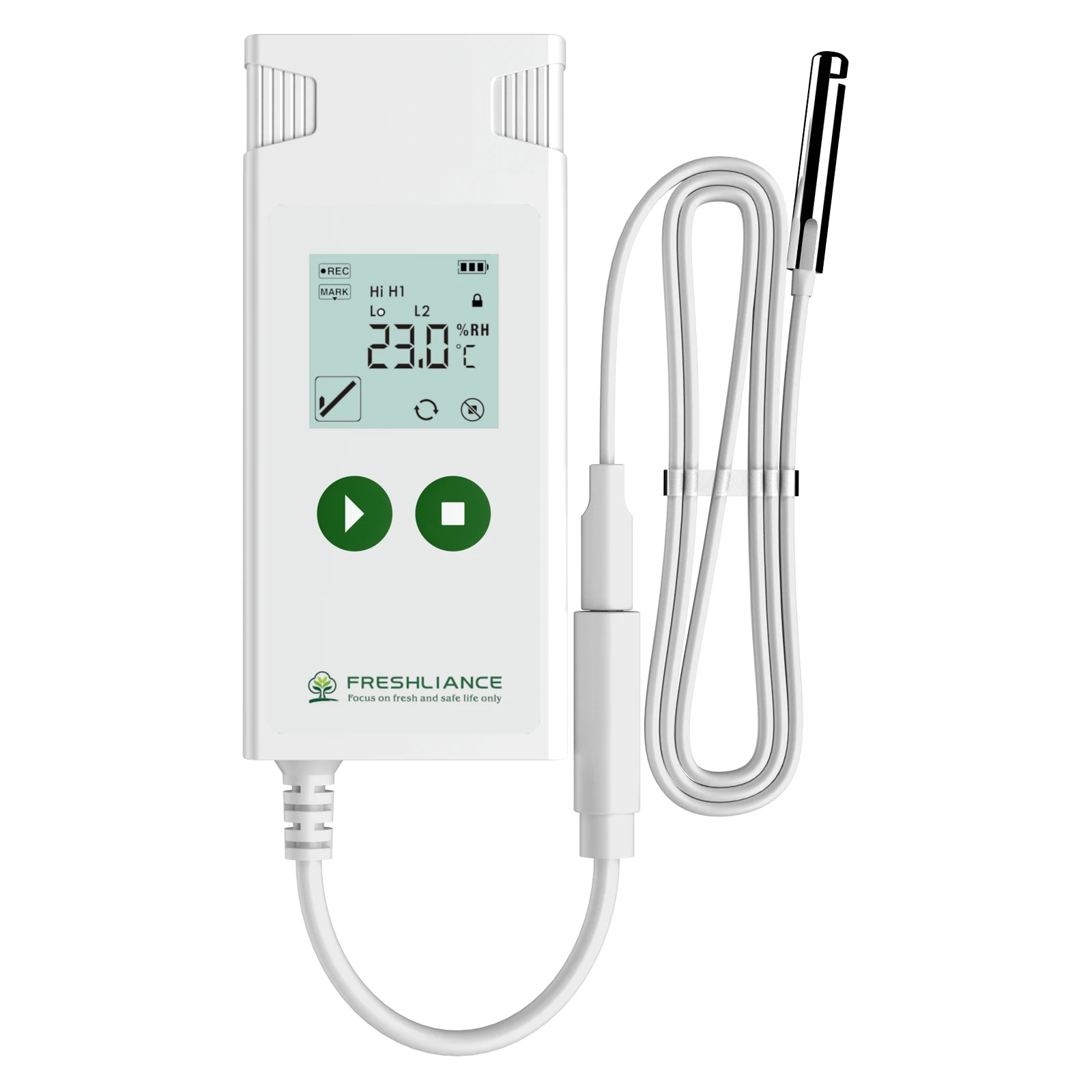 2 uds Freshliance Atlas Log-TH registrador de datos USB de temperatura y humedad para logística de camiones de comida de verduras