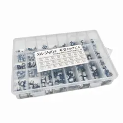 400 Stks/partij 1Uf ~ 1000Uf 10V-50V 24 Waarde Smd Aluminium Elektrolytische Condensatoren Assortiment Kit + Doos