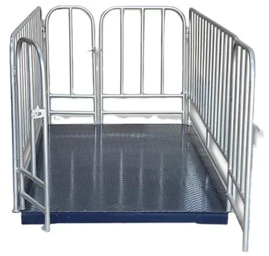 Electronic Ground Scale for Pig and Cow Farms with Enclosure Small Ground Scale 1* 1.5m (0-3 tons) with Enclosure