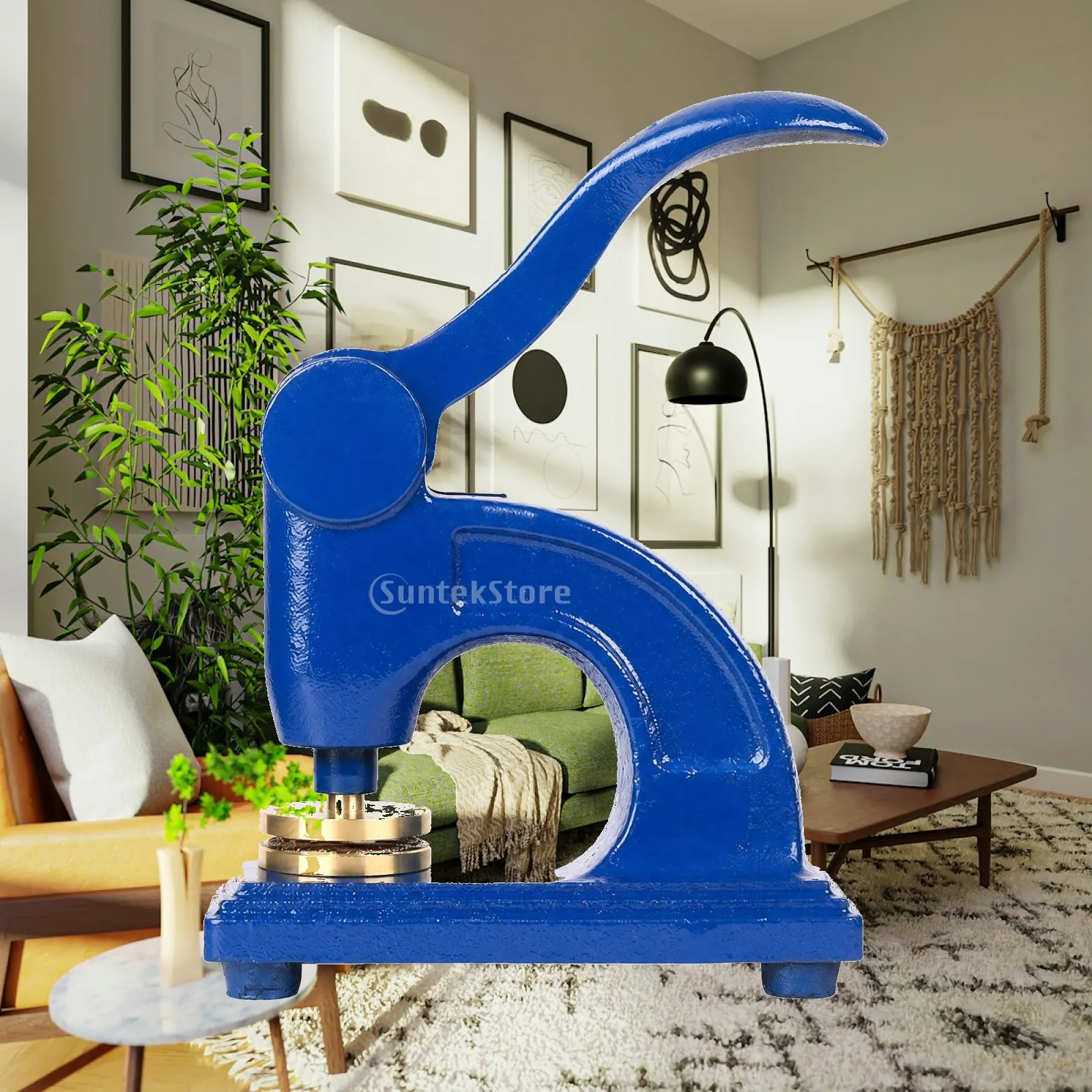 Manual Steel Embossing Press with Lever Handle Reliable Bench-Style Logo Embossing Press Compact