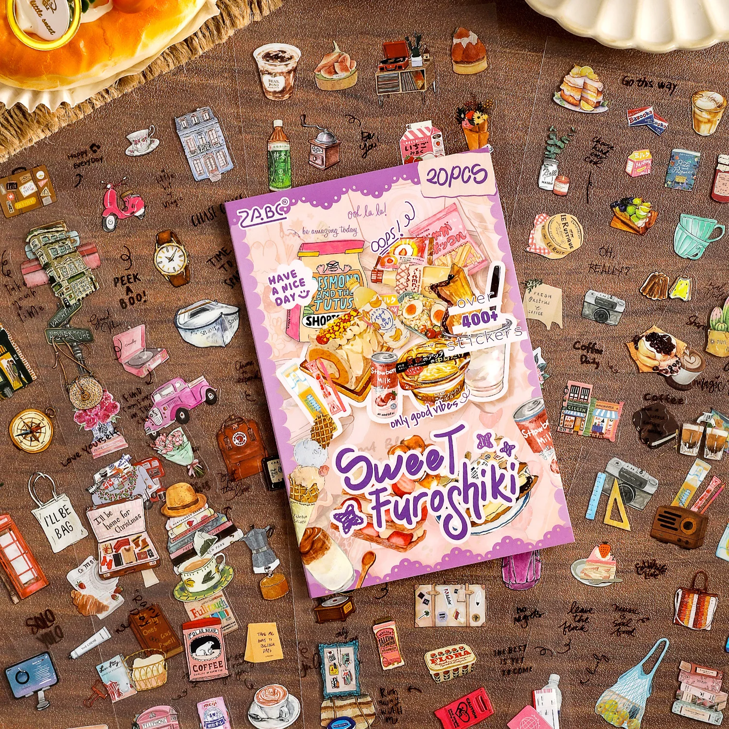 Gourmet Tasting Decor Sticker Set, Multipurpose DIY Embellishments for Photo Album Making