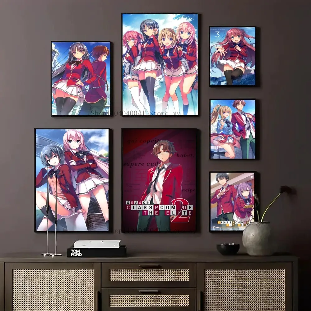 1pc Anime Klassen zimmer der Elite Poster Papier drucken nach Hause Wohnzimmer Schlafzimmer Eingang Bar Restaurant Café Kunst Malerei