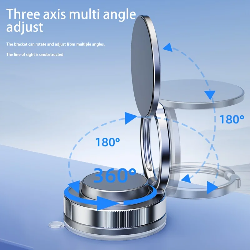 حامل هاتف السيارة المغناطيسي مع مادة ABS شفط قوي، ملاحة آمنة أثناء القيادة، حامل هاتف للسيارة