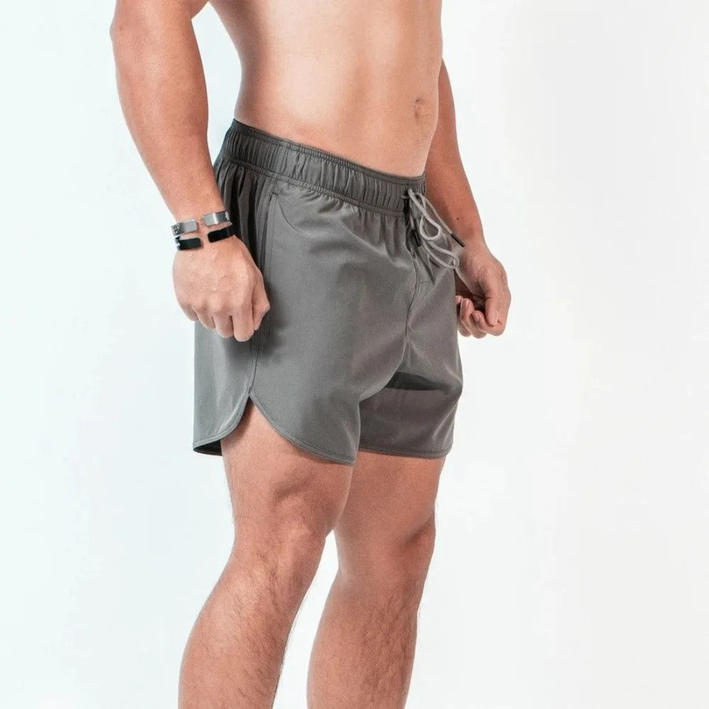 CamSolomon-Short de Plage Invisible à Entrejambe Ouvert pour Homme, Vêtements d\'Exercice à vaccage Rapide, Pantalon Court