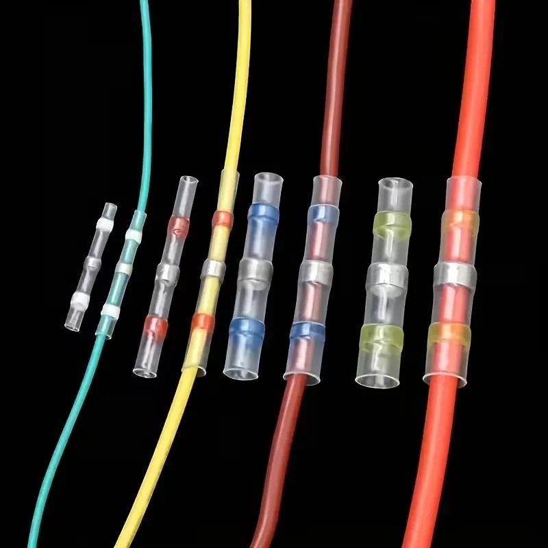 Waterproof Solder Seal Heat Shrink Tube Sleeves Electrical Wire Connector Butt Splice Terminals Heat Shrinkage Cable Connectors