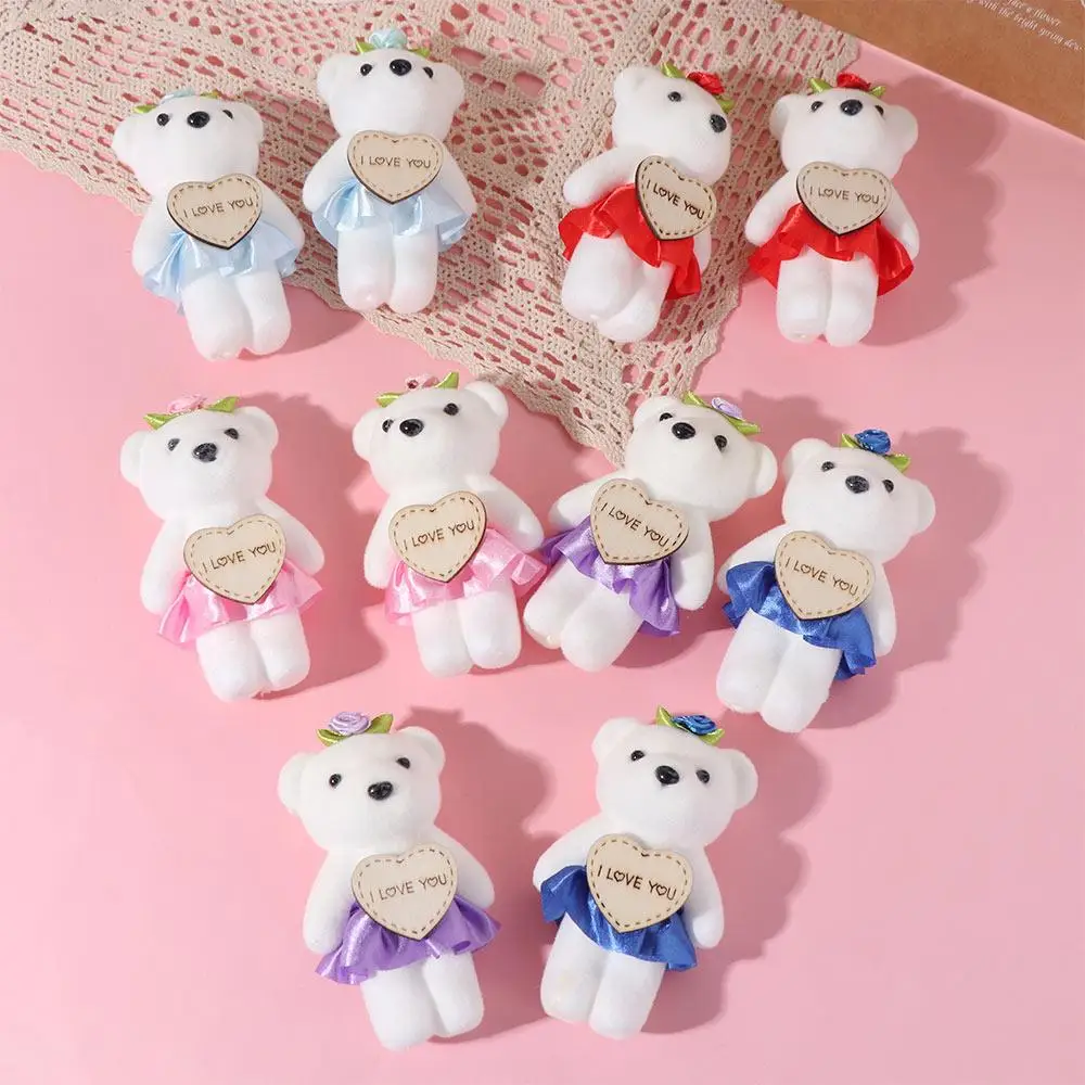 

10pcs/set Foam Bear Bear Plush Foam Toys Plush Doll Cartoon Mini Bear Flower Bouquet Plush Animal 10cm Cartoon Bouquet Doll