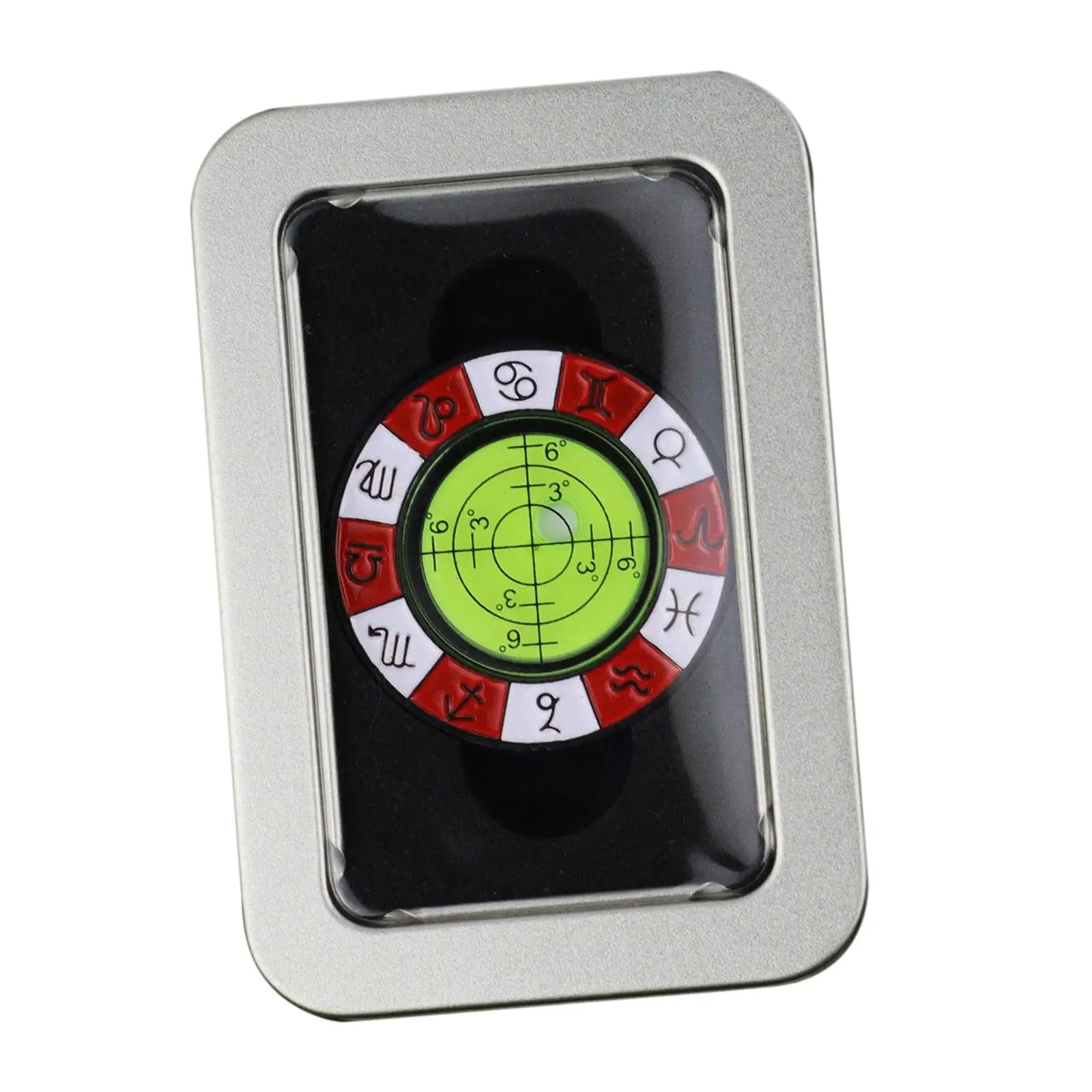 Magnetic Golf Ball Marker Bubble Level Golf Alignment Reader Tool High Precision