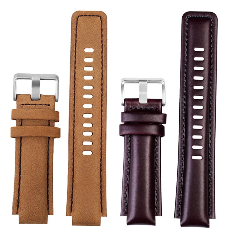 For TIMEX tide Outdoor men watchband T2N721 T2N720  TW2T76300 TW2T76500 T45601 Leather watch strap brown watch chain accessories