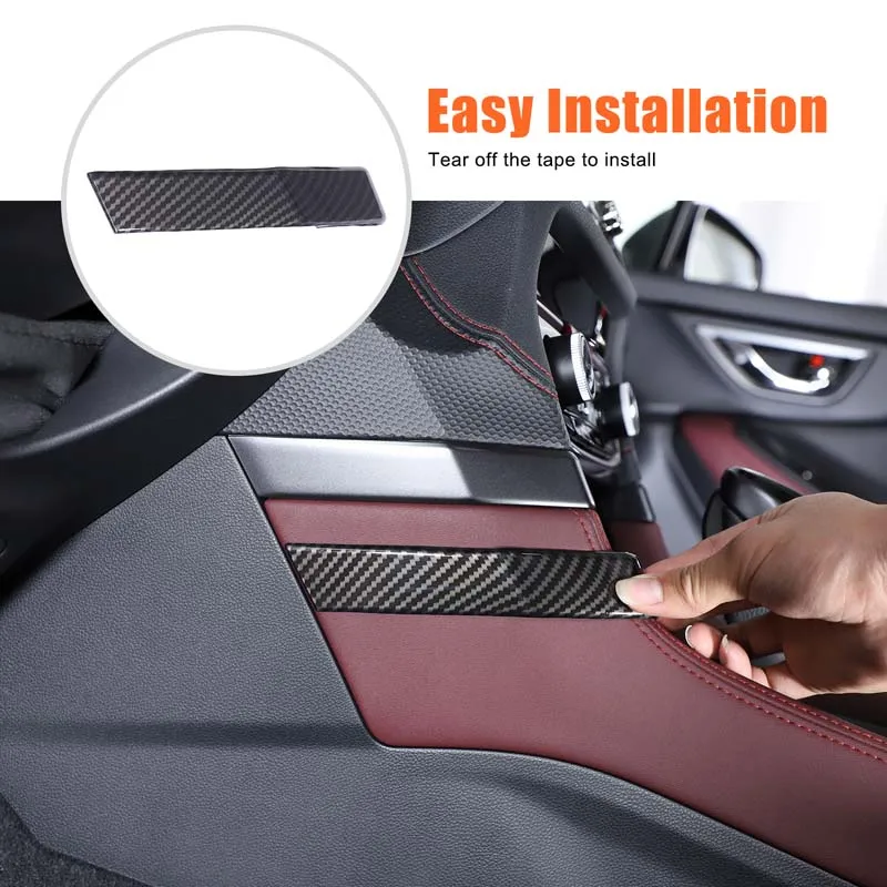 

For Subaru Forester 2019-2024 ABS Carbon Fiber Sticker Car Center Console Air Condition Swtich Side Cover Trim Accessories