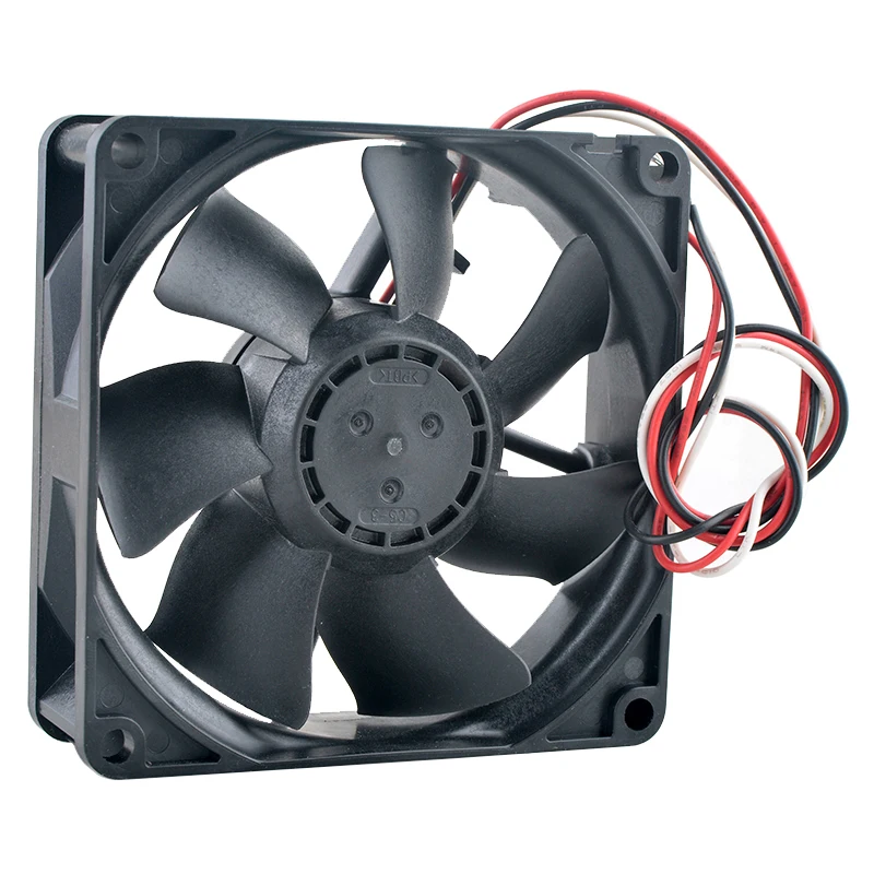 08025SS-12N-AT 8 سنتيمتر 80 مللي متر مروحة 80x80x25 مللي متر DC12V 0.21A 3-pin مروحة التدفق المحوري مروحة التبريد للتبديل إمدادات الطاقة