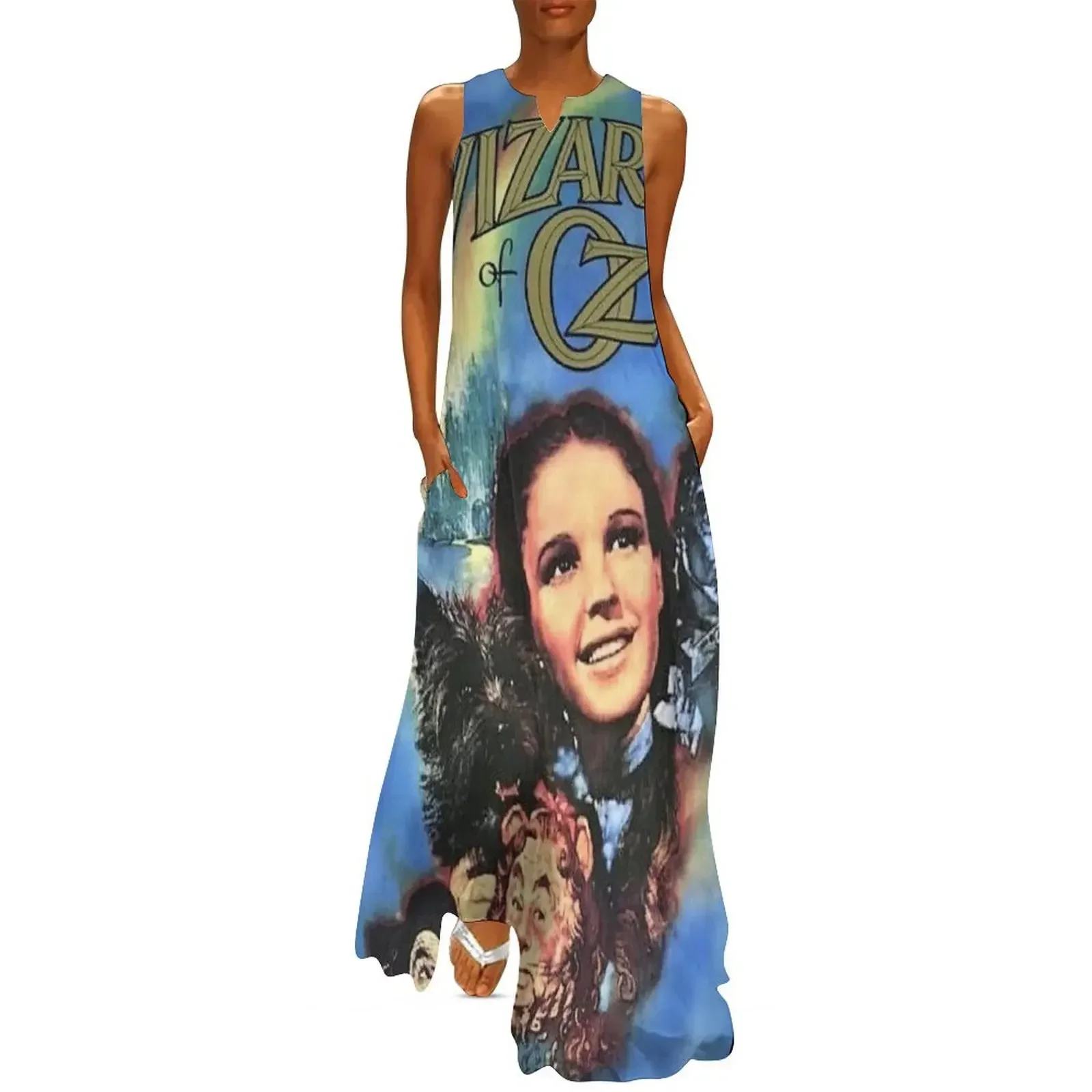 

poster digital art colorized blended edit mysticladyart oz dorothy mask gift print Long Dress summer women's suit Dress