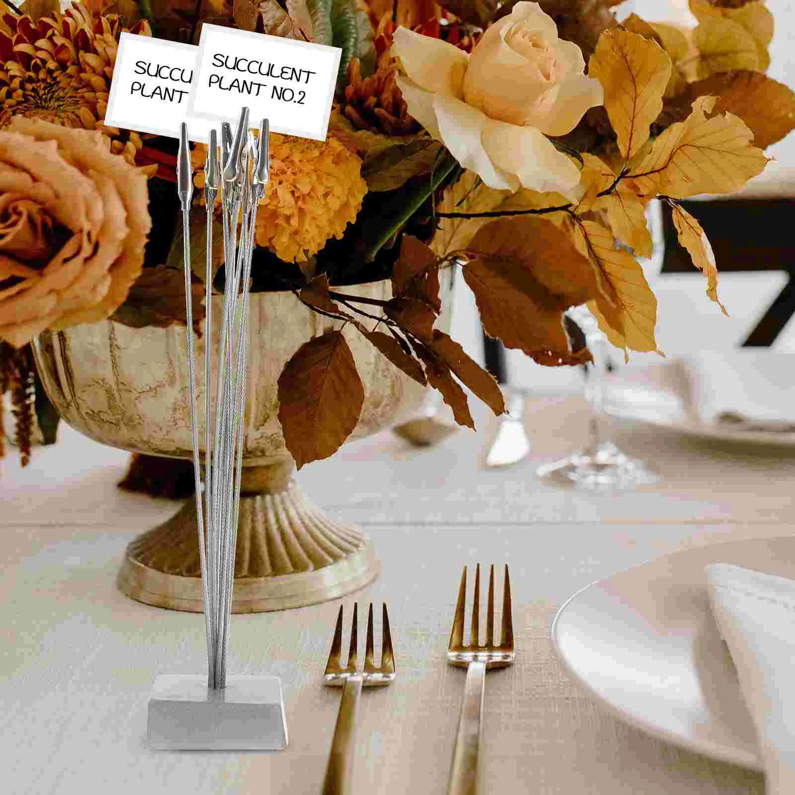 8-branch Tree Style Photo Holder Note Memo Clip (Silver) Note clip clip tree