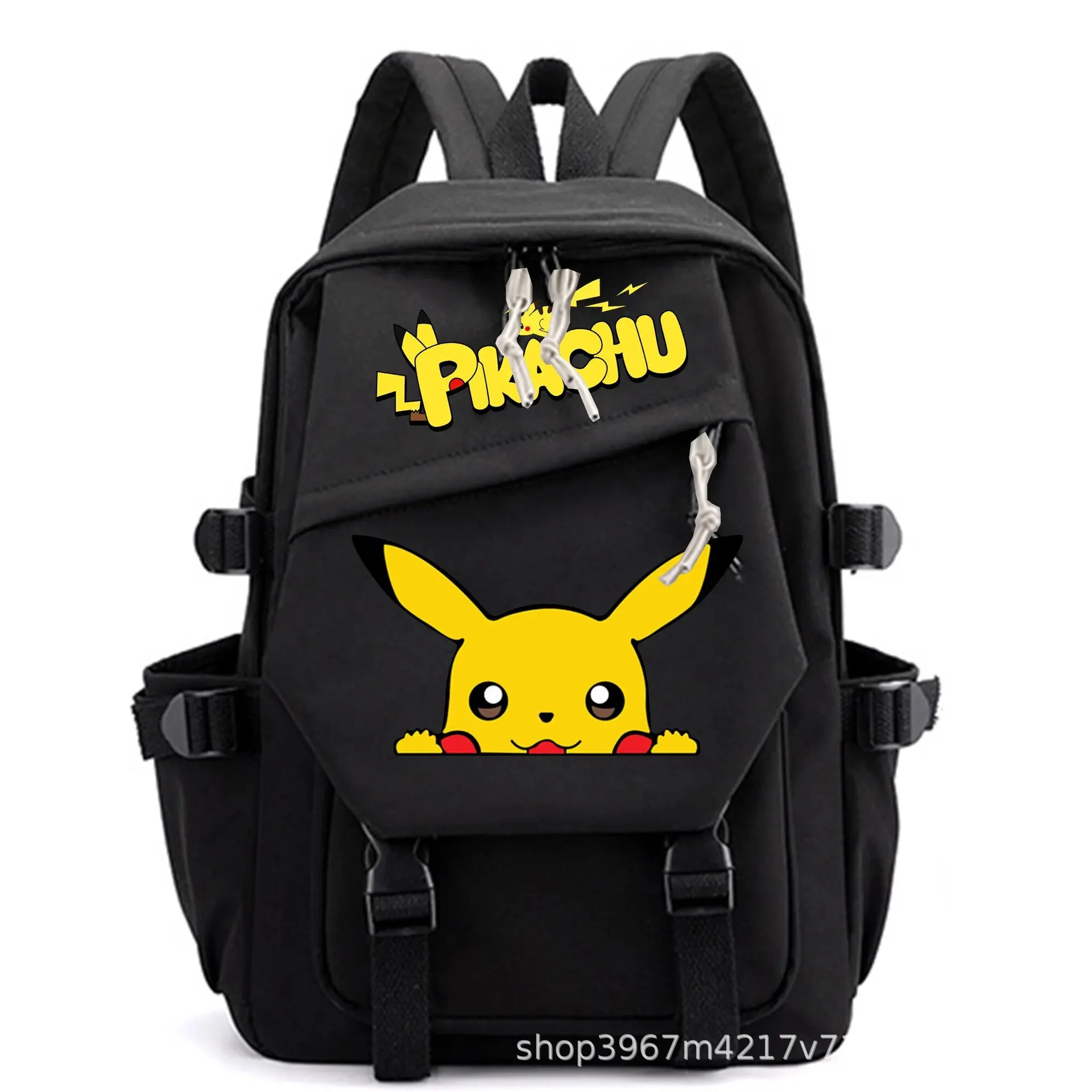 Anime Pokemon Cartoon Pikachu Waterproof Gengar Dacron Backpack Pack Hot Schoolbags For Kids Student Laptop Snorlax Book Gift