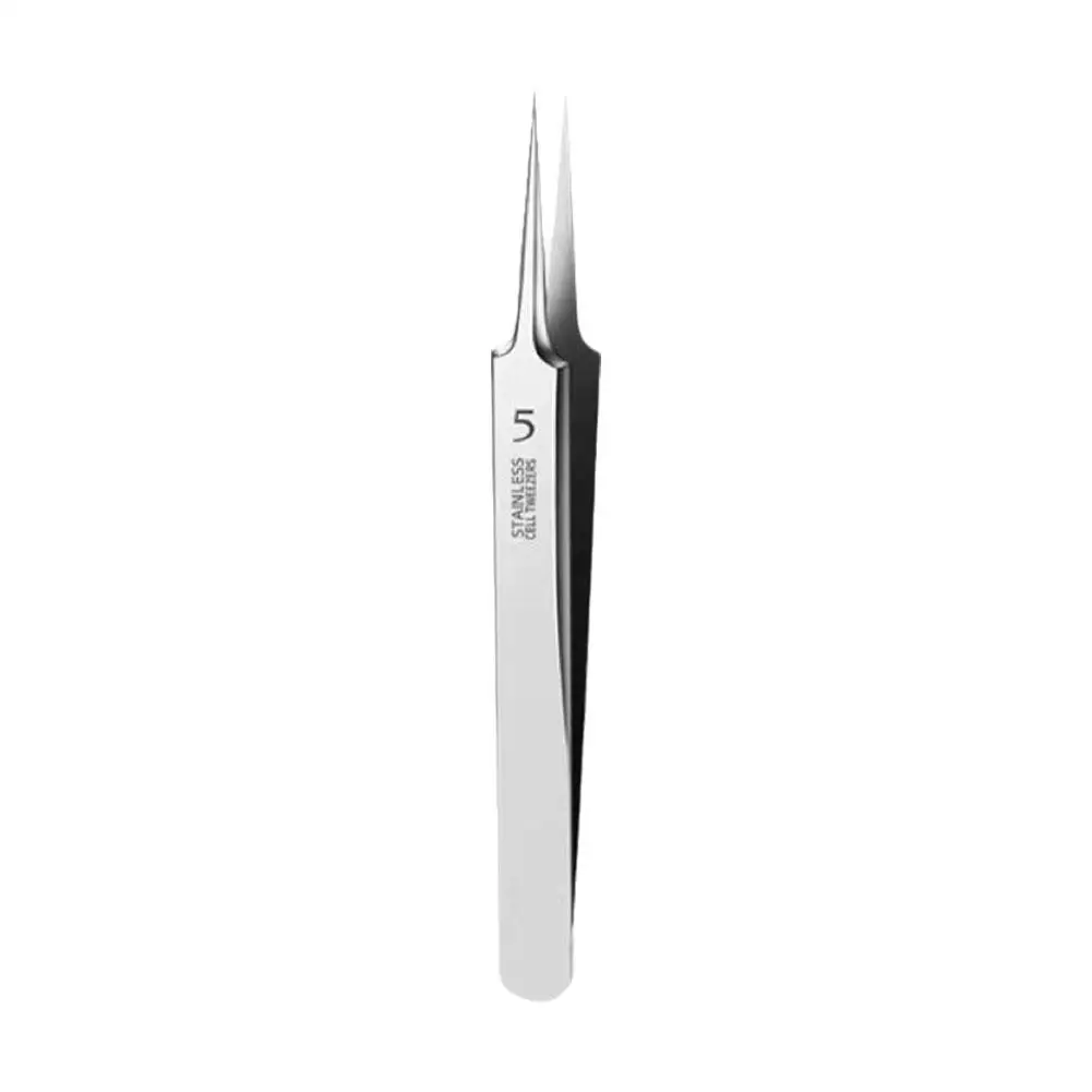 Professional Ultra-fine No. 5 Acne Blackhead Removal Salon Face Deep Tweezers Pimples Beauty Care Clip Tool Needles Skin Cl U9T3