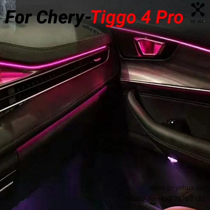 For Chery Tiggo 4 Pro 2020 2023 Car Interior Ambient Lighting Modification Full Set Automobiles Parts Accesorios Para Auto Tools