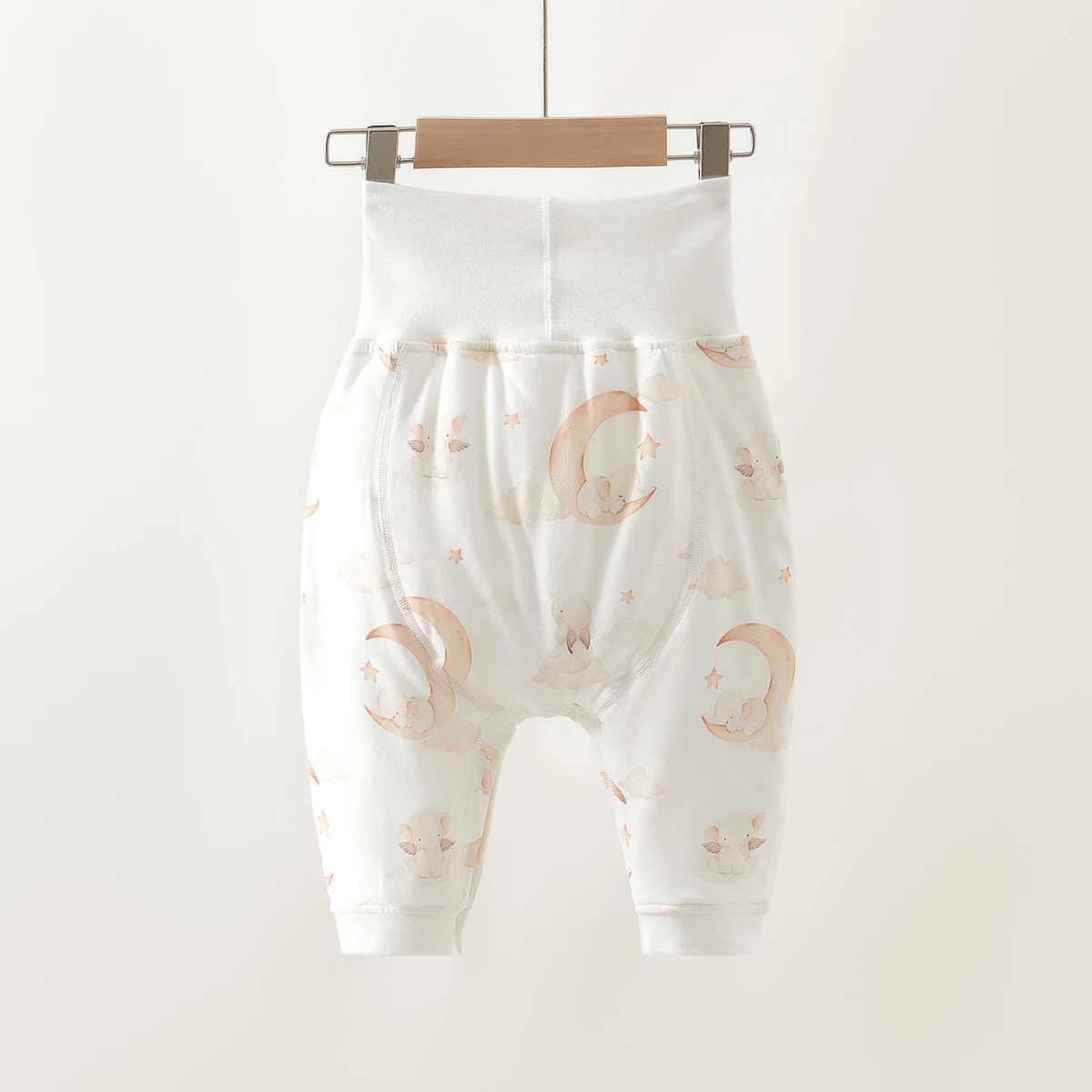 Baby High-Waisted Pants for Boys and Girls, Autumn and Winter, with Belly Protection, Easy to Wear, Type A, 40g