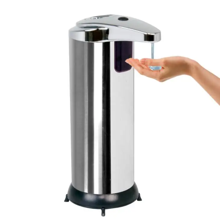 

Certificated Stainless Steel Liquid Sensor Touchless Automatic Hand Sanitizer Soap Dispenser