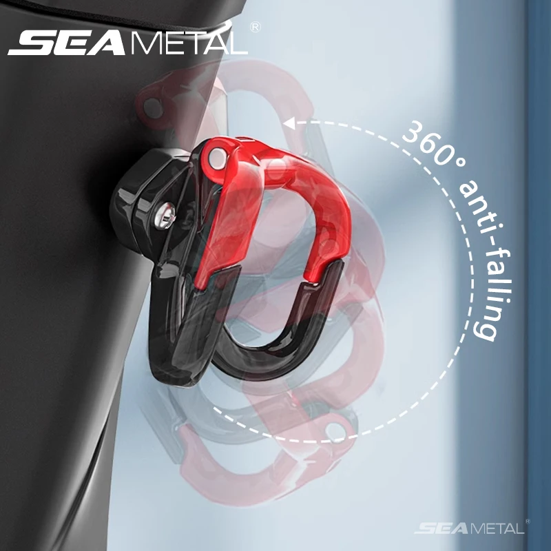 Motorcycle Helmet Hook Strong Holder Hand Bag Support Double Hook Luggage Bag Hangers Aluminum Motorcycle Electric Bike Hooks