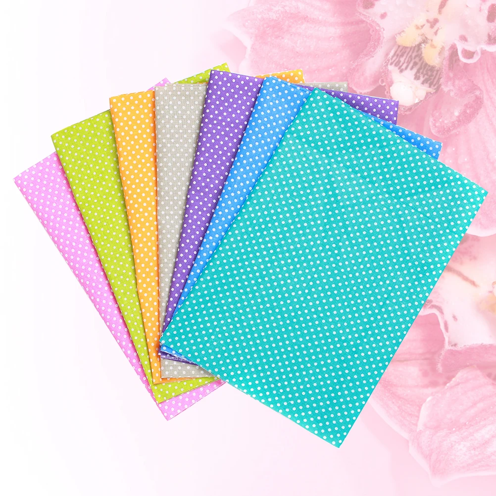 

7pcs Cotton Fabric Sheets Diy Sewing Cloth For Quilts Cushion Covers Handmade Projects Durable Splicing Material