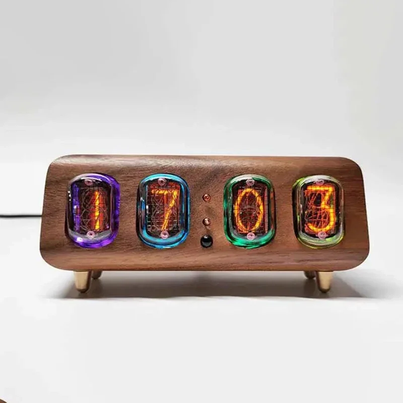 Retro Nixie Tube Digital Clock Creative Electronic Table Clocks Nordic Living Room Decoration Ornaments Smart Bluetooth Control