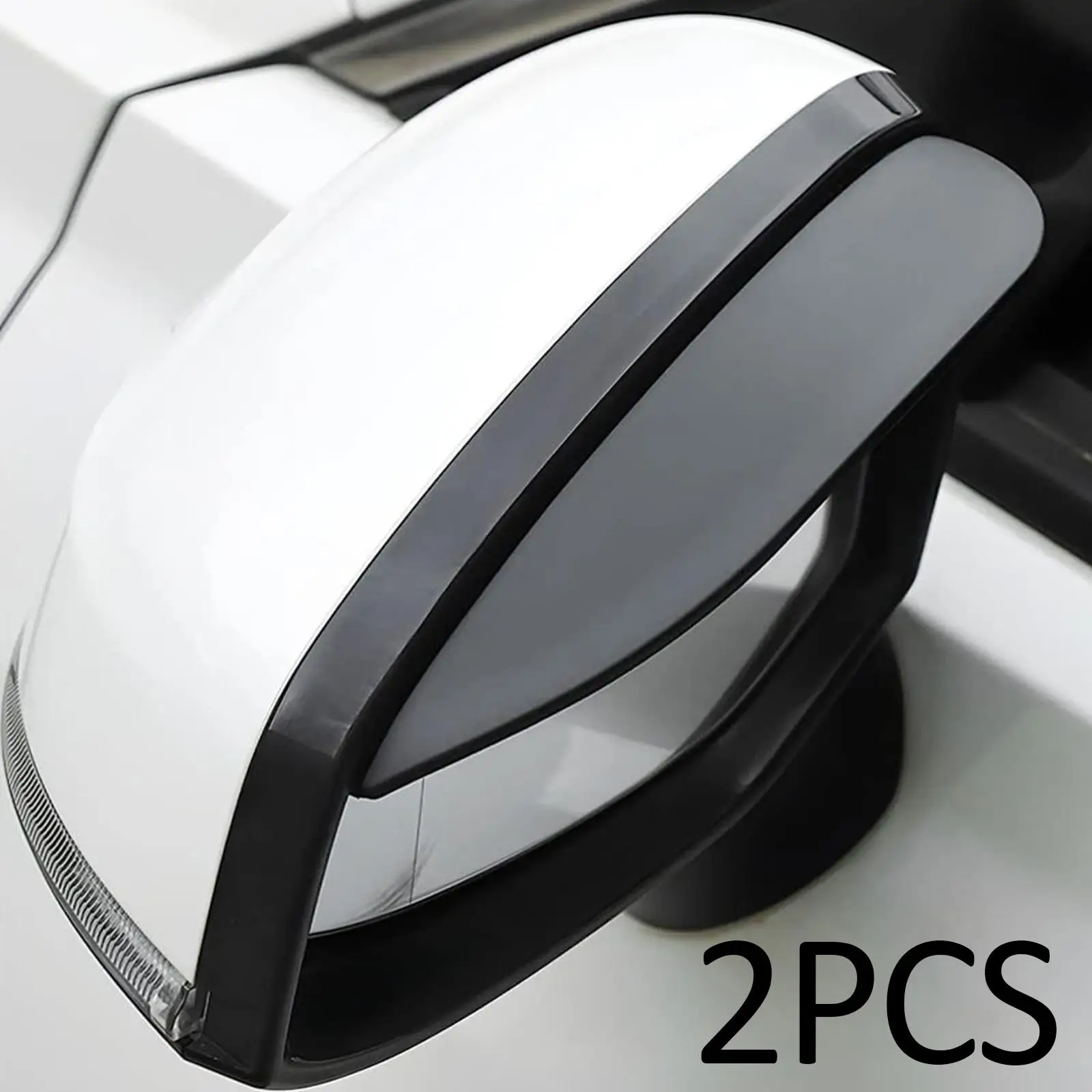2x Rain Cover Protective Universal Fit Rear View Mirror Rain Eyebrow Car Side Mirror Rain Visor Guards for SUV Truck Cars