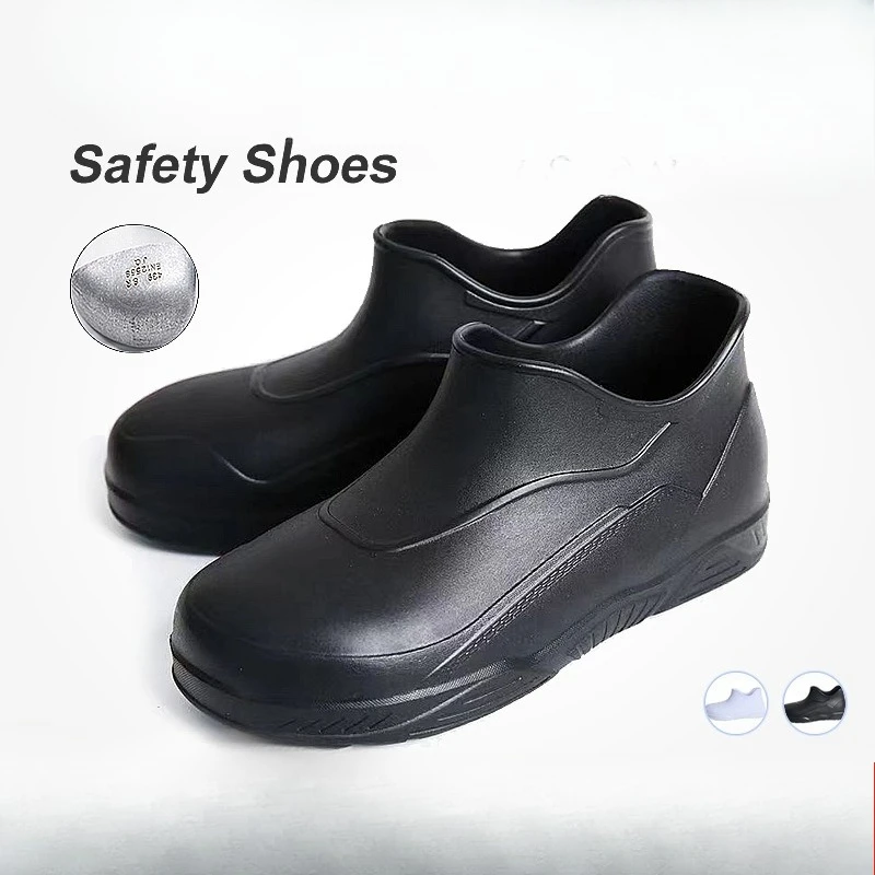 Men's Chef Shoes Anti Slip Oil Resistant Dirt Resistant Sneaker Kitchen Work Trainer Quick Dry Rain Boot Large Size Breath Clogs