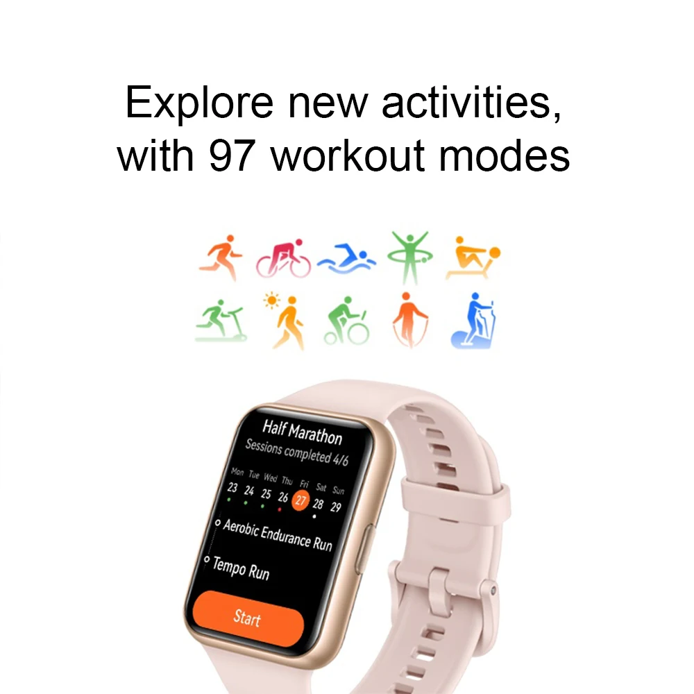 النسخة العالمية ساعة هواوي FIT 2 ساعة ذكية 1.74 بوصة هواوي عرض كامل بلوتوث الاتصال إدارة المعيشة الصحية #6