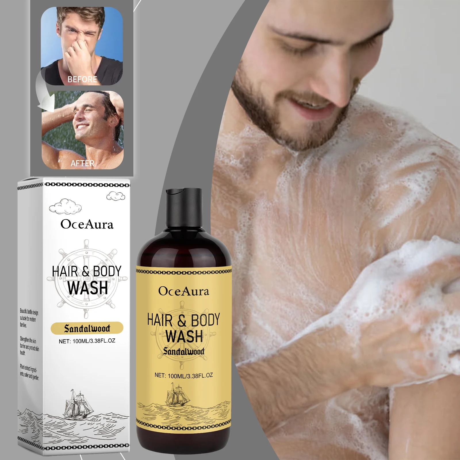 OceAura Шампунь и средство для – обзор и цена Men'S Grooming Gel