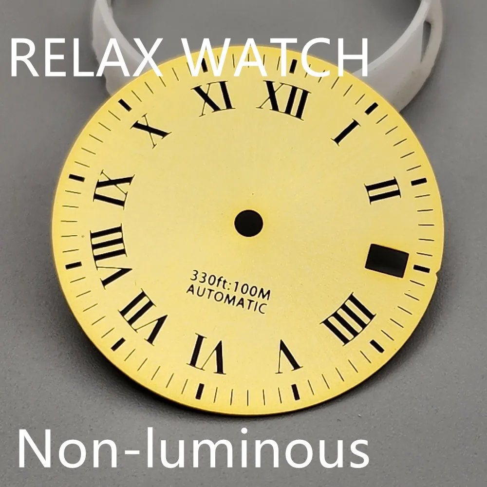 29mm Luminous Display Dial Fits 3 O'Clock 3.8 Crown Nh35 Nh36 Automatic Movement