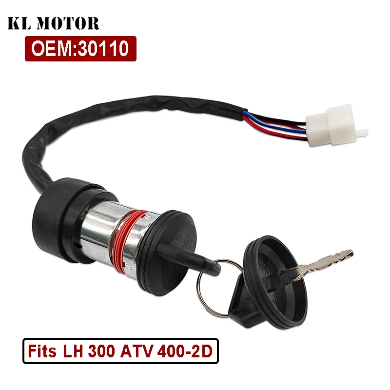 Kunci Kontak Pengaman 4 Kabel untuk LH 250 250cc 260 260cc 300 300cc 400 400cc ATV UTV Suku Cadang OEM 30110
