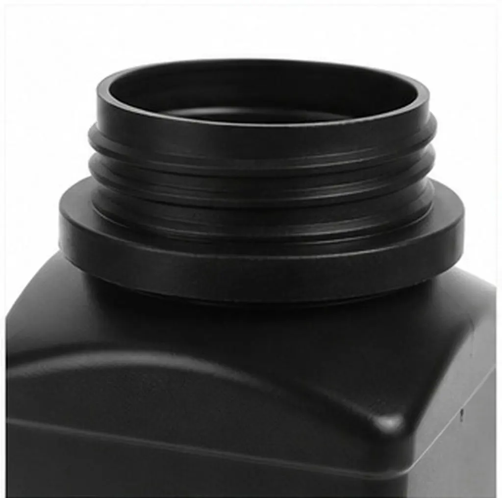 6Pcs Wide Mouth Reagent Bottles Black Pe Plastic Screw Thread Closure Chemical Storage Jars Leakproof Inner Stopper Caps Lab