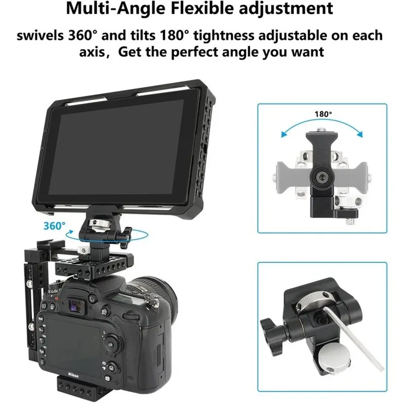 Adjustable Camera Monitor Bracket 360° Rotation-Y41A