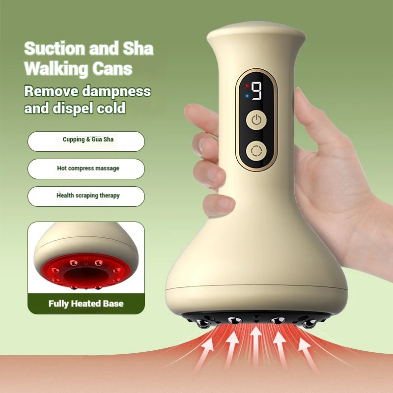 

Electric Gua Sha Instrument Cupping All-In-One Machine Dredge Meridian Brush Full Body Universal Back Cupping Artifact Lymph