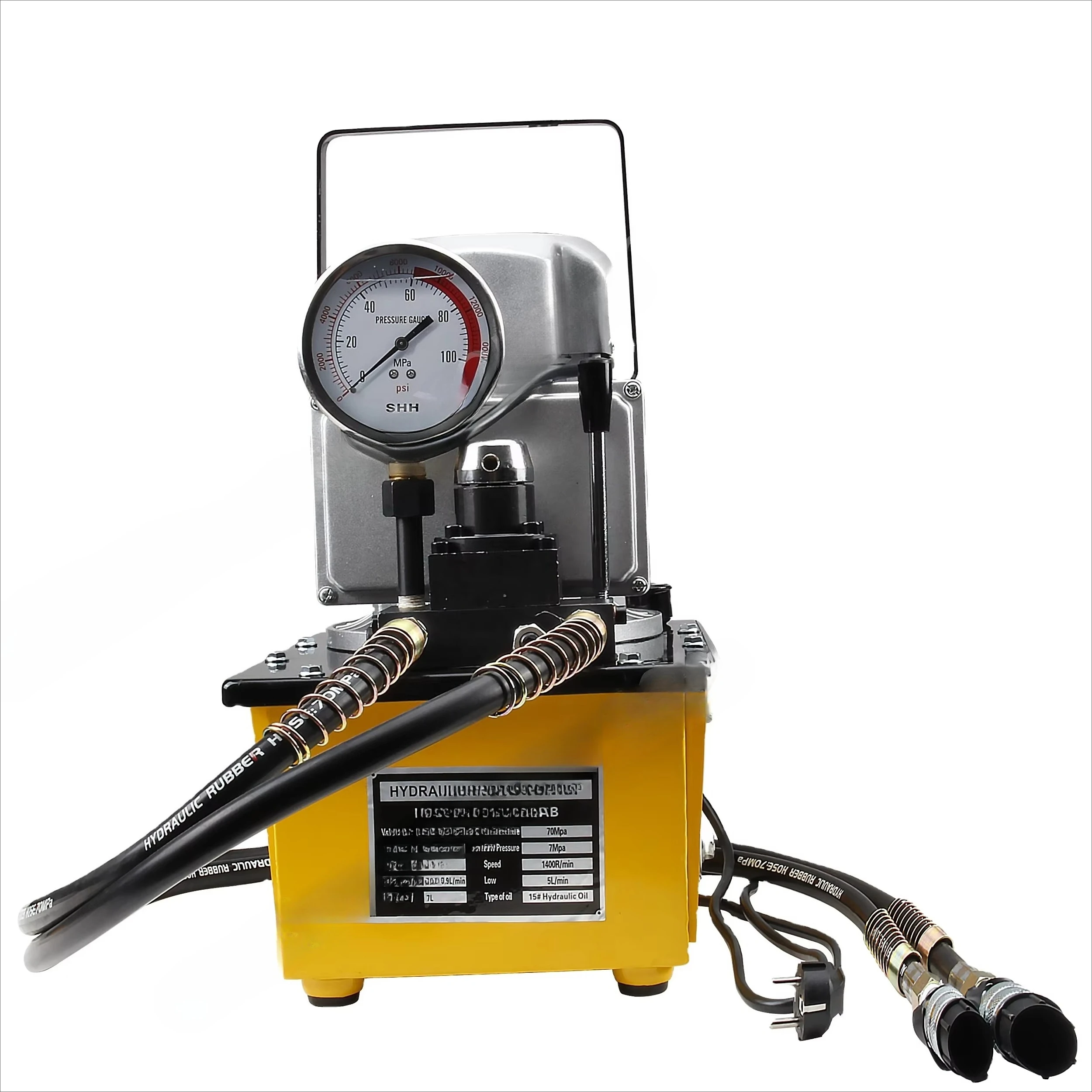 

HHB-700AB Double Acting Hydraulic Electric Pump 700 Bar Hydraulics Pump