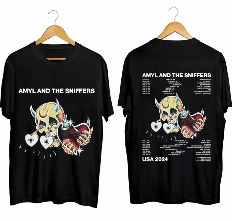 Amyl & The Sniffers US 2024 Tour Shirt, Amyl and The Sniffers Band Fan Shirt