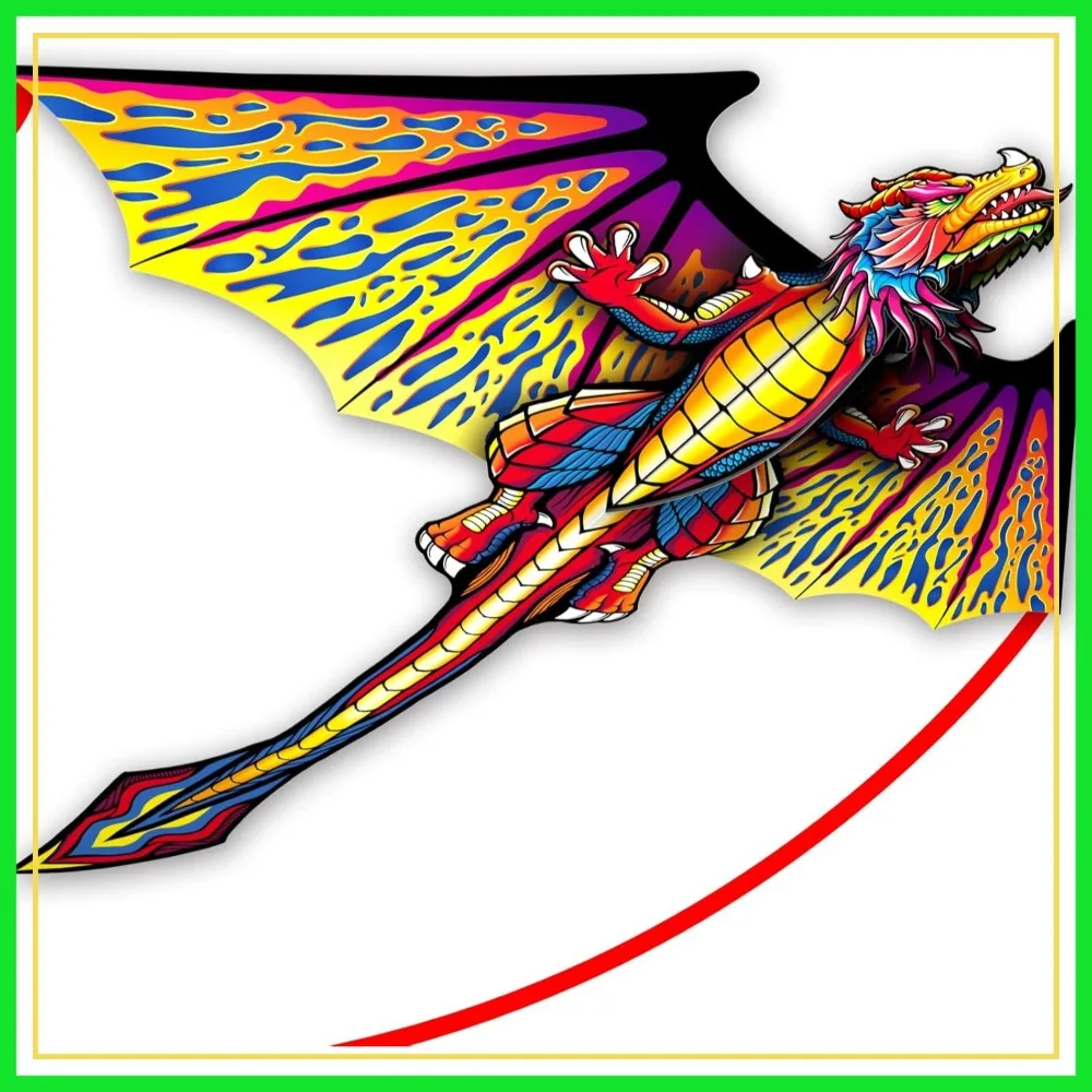 

Complete Kite with Handle, Line & Accessories, Easy to Fly for Beach, Park, Outdoor Fun