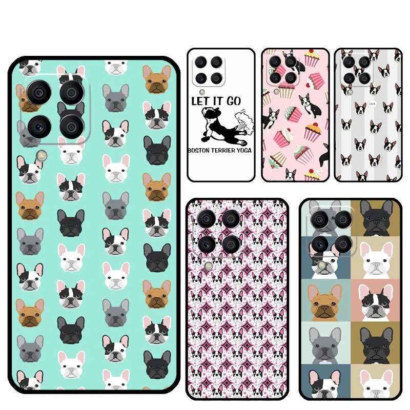 Funny Boston Terrier Dog For Samsung Galaxy M20 M06 M16 M12 M13 M14 M15 M35 M55 M34 M54 M33 M53 M21 M31 M32 M52 Case
