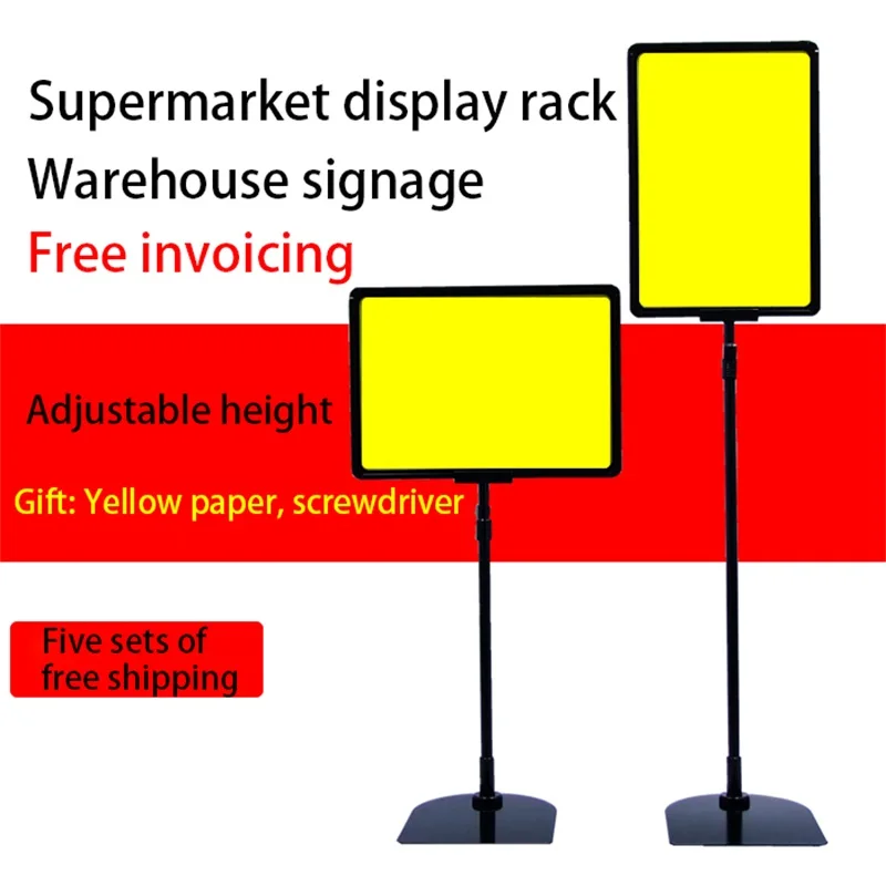 A4 beide vertikale horizontale Ansicht höhen verstellbar doppelseitig 8,5x11 Zoll Tisch Poster Display Zeichen stehen für Tafel Zeichen