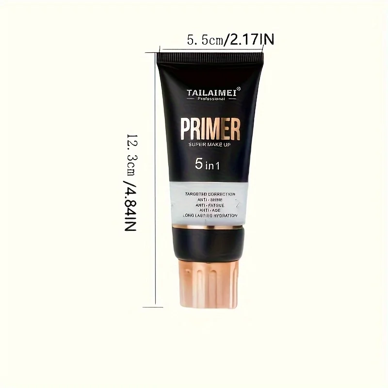 Waterproof Base Transparent Gel Makeup Primer - Full Coverage Matte Foundation With Color Retention, Natural Avocado And Rose Ex image 6