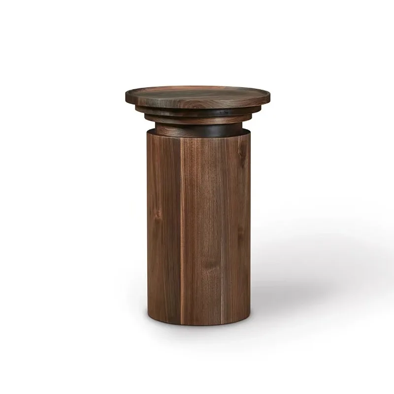 

Настраиваемая полуамериканская круглая геометрическая минималистичная светлая роскошная гостиная из цельного дерева