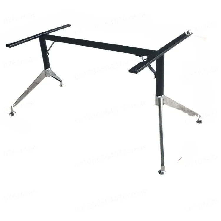 Staffa del piede della scrivania per conferenze in ferro battuto staffa del piede del metallo di vetro della scrivania della lastra di roccia