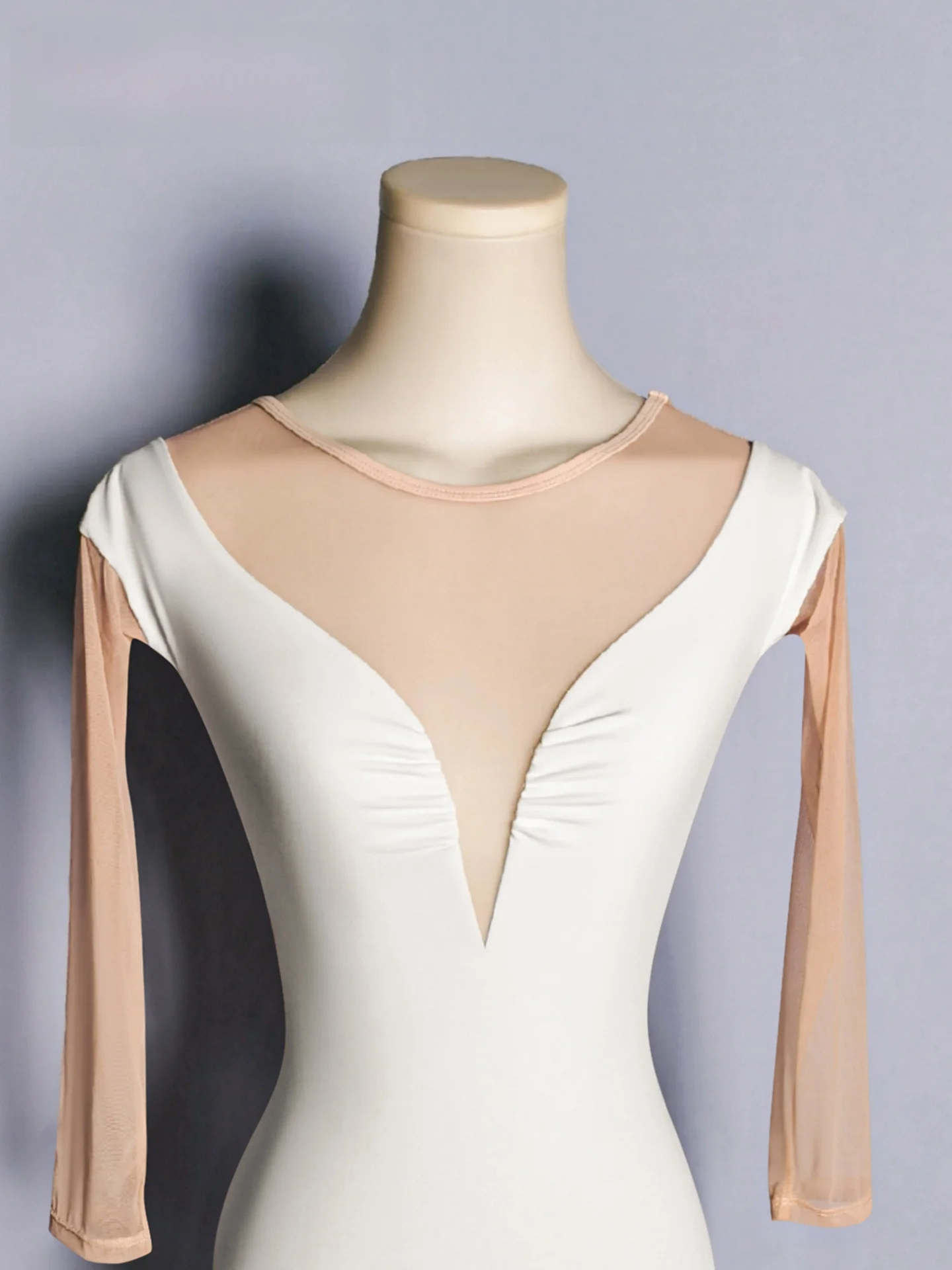 vonsu-ballet-practice-suit-women's-long-sve-bodysuit-dance-gymnastics-orm-b6665-modern-ballet-practice-orm-high-el